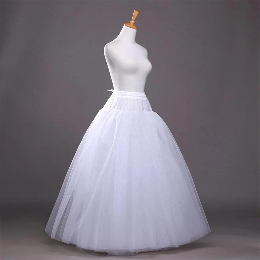 Top Trends: NUOXIFANG 2023 Cheap White A-line Wedding Accessories Ball Gown Tulle Hoopless Petticoat Crinoline Skirt Waist Adjustable Jupon Shoppable Styles