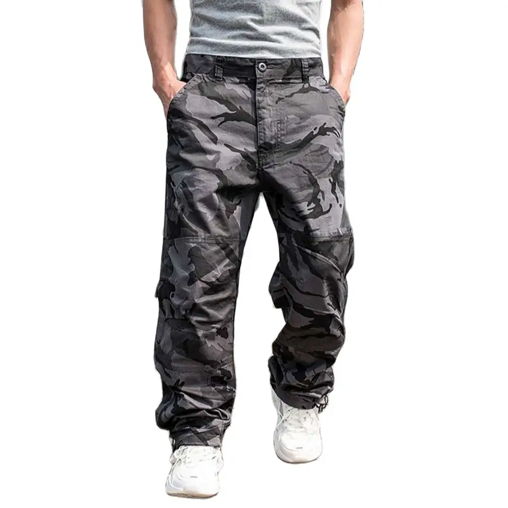 Top Trends: Camouflage Cargo Pants Men Casual Military Army Style Pants Tactical Side Zipper Pocket Cotton Loose Baggy Trousers Plus Size Shoppable Styles