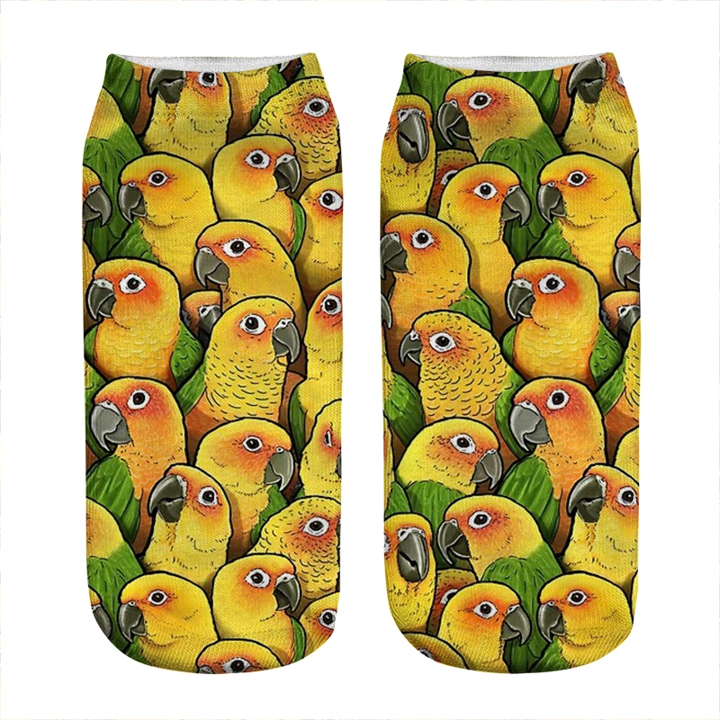 Top Trends: Women's Socks Kawaii Funny Cockatiels Galore Parrots Socks Woman Harajuku Happy Funny Novelty Cute Girl Gift Socks For Women Shoppable Styles - Image 5