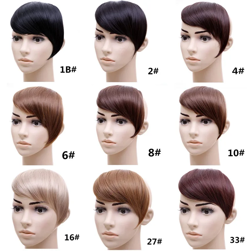 Top Trends: Clip In Synthetic Hair Bangs Clip On Side Bangs Straight Fringe Hair Extensions Shoppable Styles