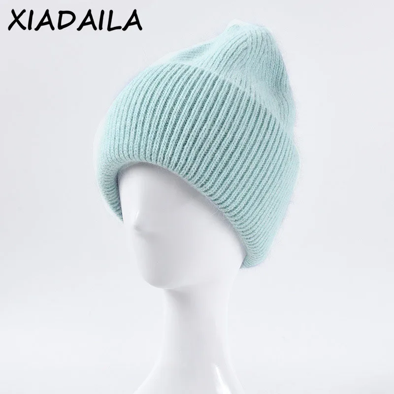 Top Trends: Hot Selling Winter Hat Real Rabbit Fur Winter Hats For Women Fashion Warm Beanie Hats Women Solid Adult Cover Head Cap Shoppable Styles