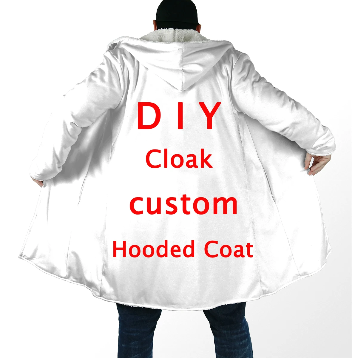 Top Trends: PLstar Cosmos DIY Accept Custom Design Drop Shipping And Wholesale 3D Printing Fleece Hooded Cloak Unisex Thick Warm Cape Coat Shoppable Styles