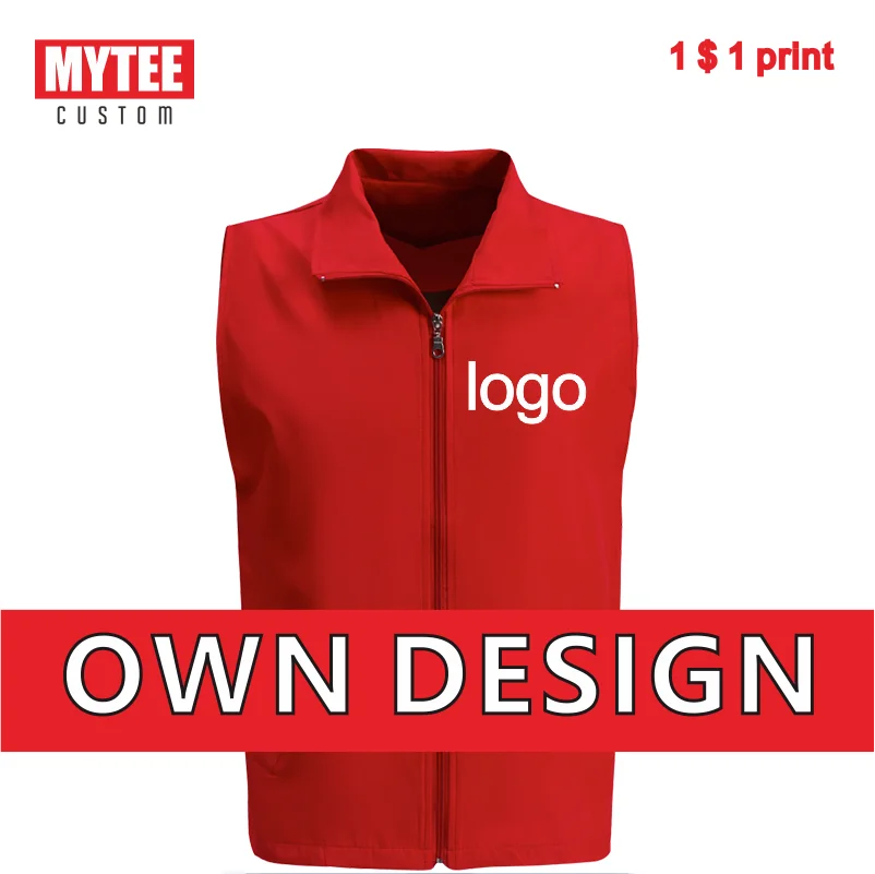 Top Trends: MYTEE 2021 Safety Vest Volunteer Vest Logo Customized Embroidery / Printing Company Group Sleeveless Vest Top Custom Wholesale Shoppable Styles