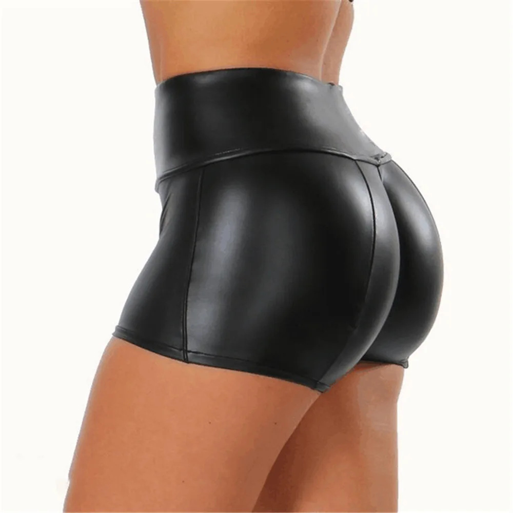 Top Trends: High Waist Shorts For Women Summer Booty Shorts Korean Style Sexy Black Shorts High Waist Sports Sweatpants Leather Shorts 2020 Shoppable Styles