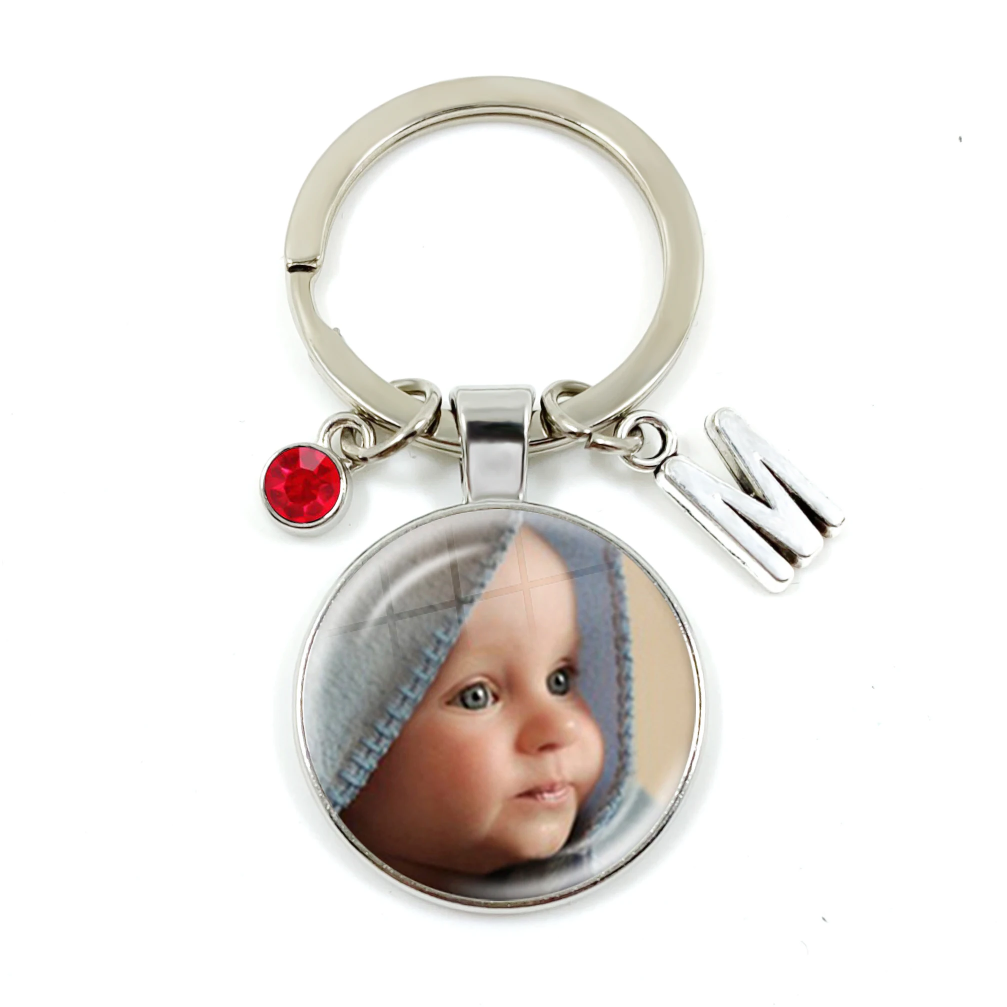 Top Trends: Personalized Custom Keychain Birthstone 26 Letters Photo Mum Dad Baby Children Grandpa Parents Pendant Keyholder Keyring Gift Shoppable Styles