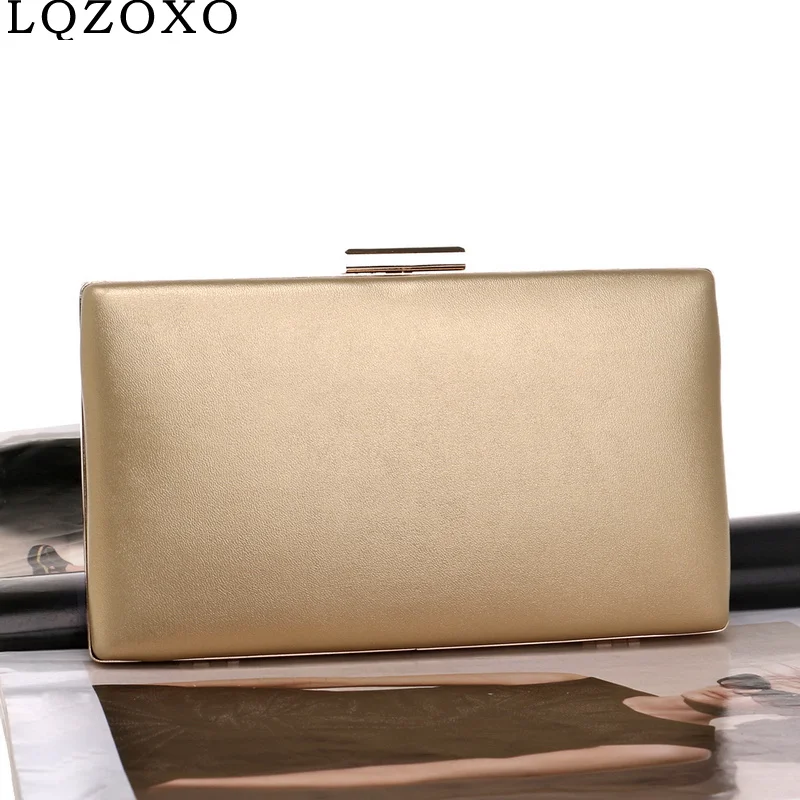 Top Trends: 2021 New Women PU Fashion Clutch Mixed Color Leather Metal Ladies Evening Bags Party Wedding Bridal Handbags Shoppable Styles