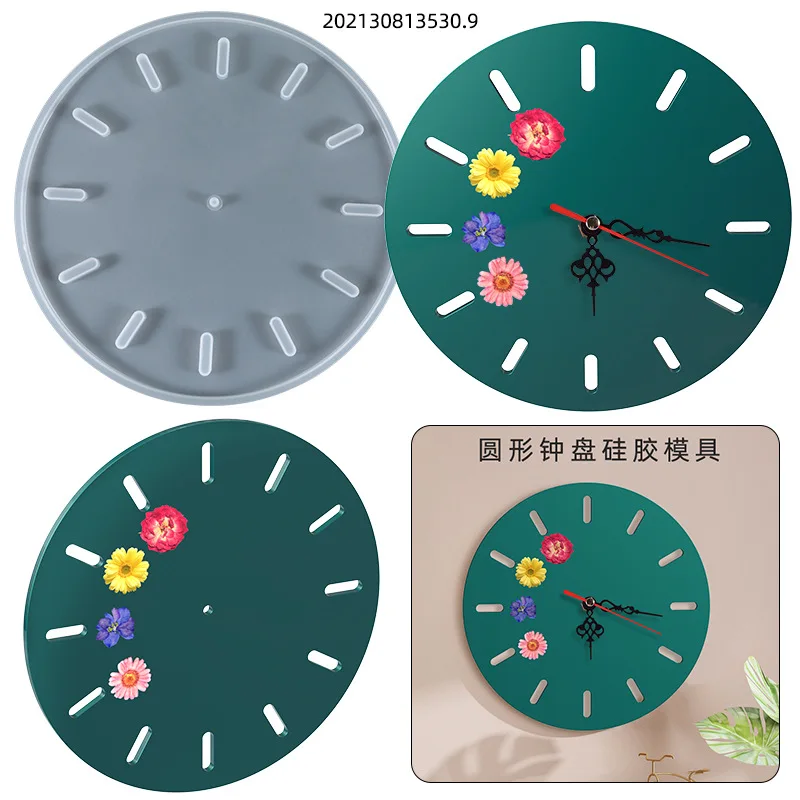 Top Trends: DIY Crystal Silicone Mold Oversized Round Clock Dial Ornament Wall Hanging Home Decoration Silicone Resin Mold Handmade Art Mold Shoppable Styles