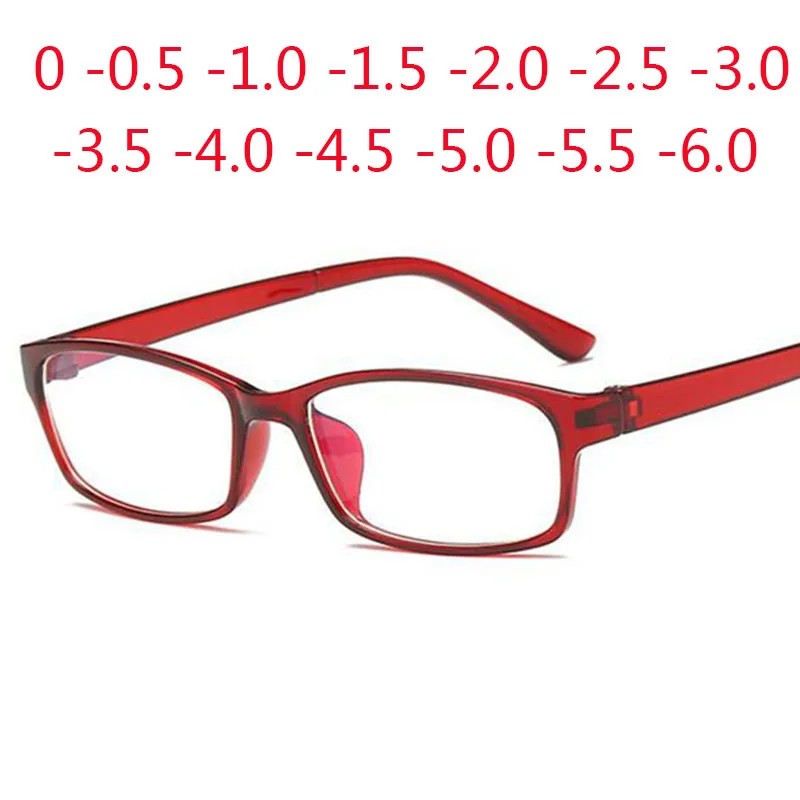 Top Trends: 0 -0.5 -1 -1.5 -2 -2.5 -3 -3.5 -4 -5 -6 Finished Myopia Glasses Men Short-sight Eyewear Blue Coated Women Diopter Eyeglasses Shoppable Styles