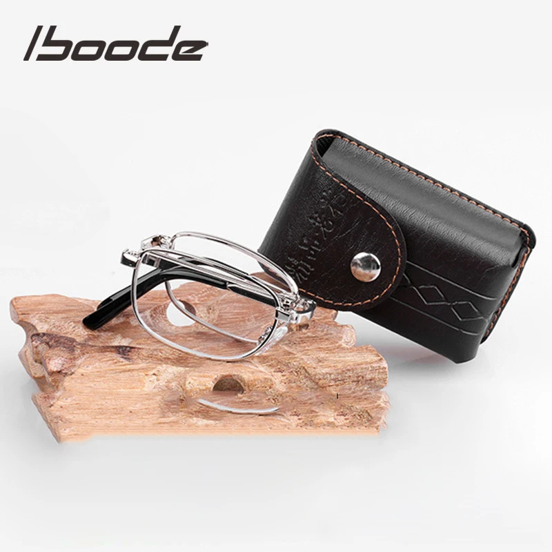 Top Trends: Iboode Foldable Alloy Reading Glasses Women Men Folding Prosbyopic Glasses Ultralight + 0.5 0.75 1.0 1.25 1.5 1.75 2.0 2.5 3.0 Shoppable Styles