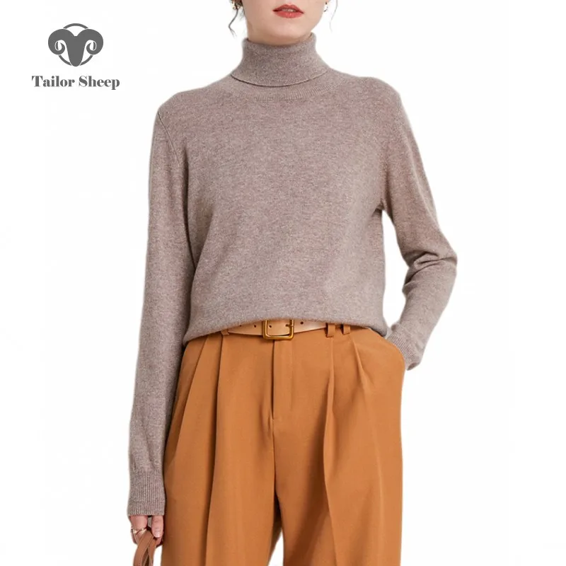 Top Trends: Plus Size 5XL100% Pure Merino Wool Sweater Women's Winter Cashmere Turtleneck Pullover Long Sleeve Knitted Jumper Bottoming Tops Shoppable Styles