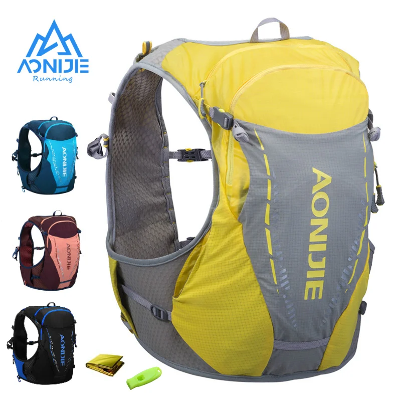 Top Trends: AONIJIE C9103 Ultra Vest 10L Hydration Backpack Pack Bag Free Water Bladder Flask Trail Running Marathon Race Hiking SM ML LXL Shoppable Styles