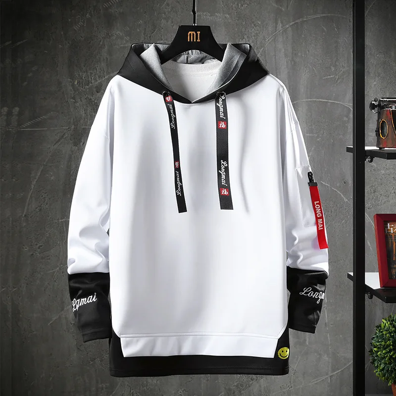 Top Trends: ZOGAA 2021 New Men's Hoodie Black And White Long-Sleeved Hooded Pullover Young People's Streetwear Sportswear Harajuku Style Shoppable Styles