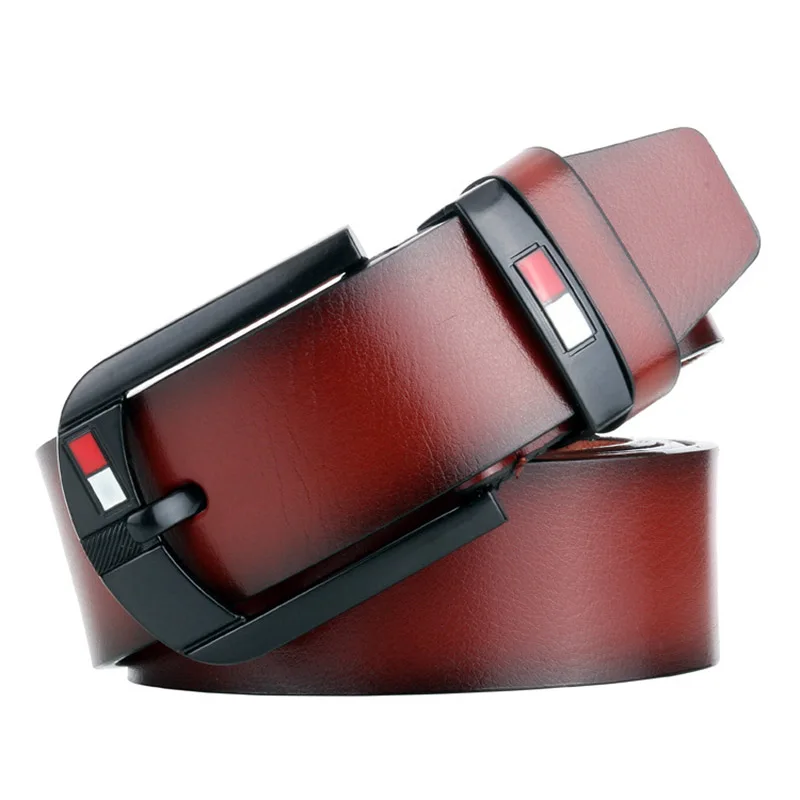 Top Trends: Fashion Men's Pin Buckle Belt Autumn And Winter New High-Quality Retro Antique Design Belt Casual Imitation Leather Pants Belt Shoppable Styles