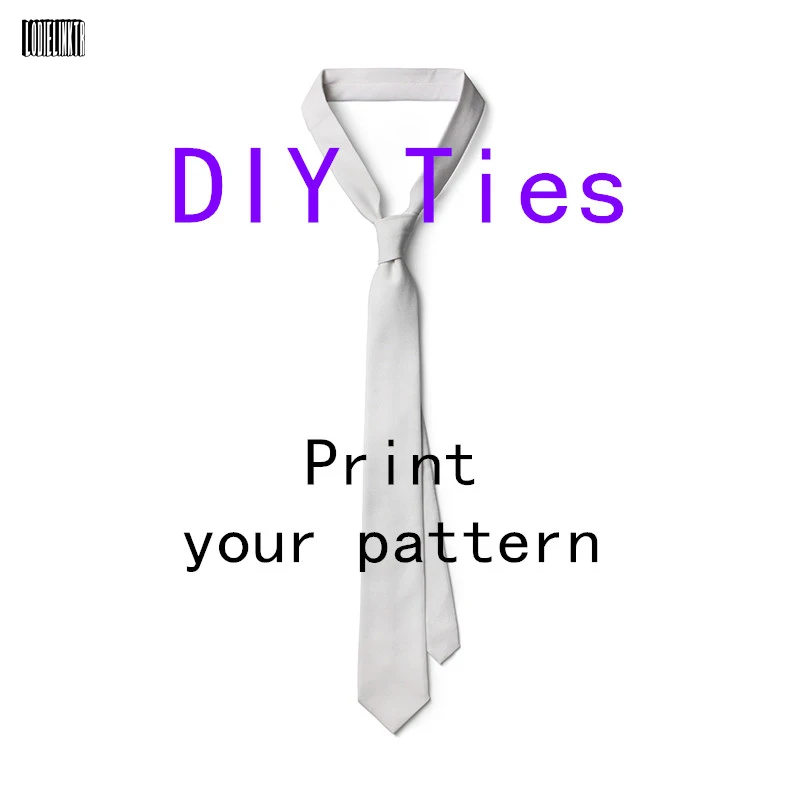 Top Trends: 3D Printing Custom Tie Fashion Personality Logo Character Custom Neckties For Men Women 8cm Wide Polyester Shirt Accessories Shoppable Styles