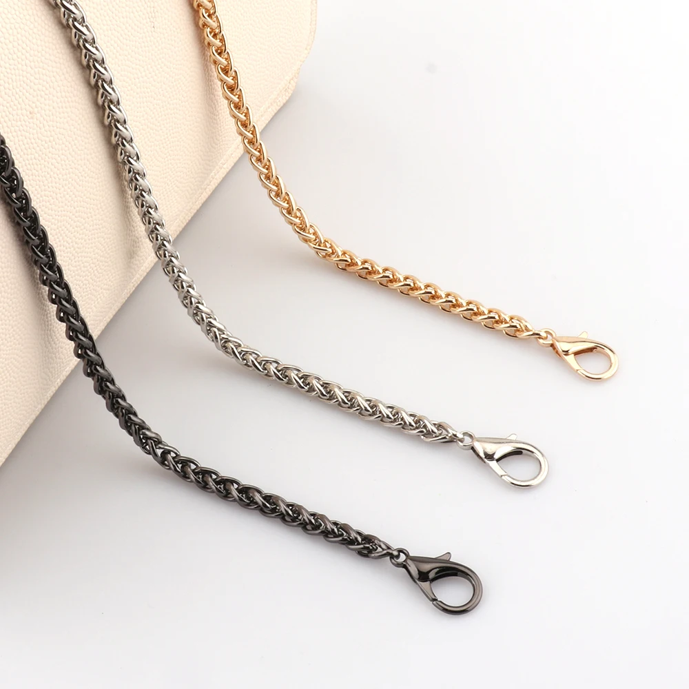 Top Trends: Gold / Silver / Gun Black 5mm Thin Chain Bag Chain Hardware Handbag Accessories Metal Alloy Bag Chain Strap Bag Accessories Shoppable Styles