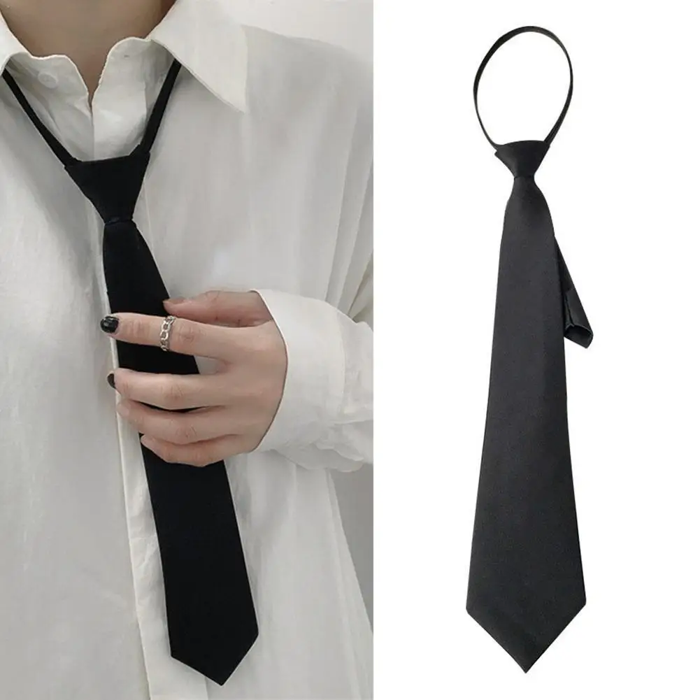 Top Trends: Unisex Ties Retro Silky Narrow Neck Tie Slim Smooth Women's Bow Tie Korean Style Simple Elegant All-match Trendy Tie 2022 Shoppable Styles