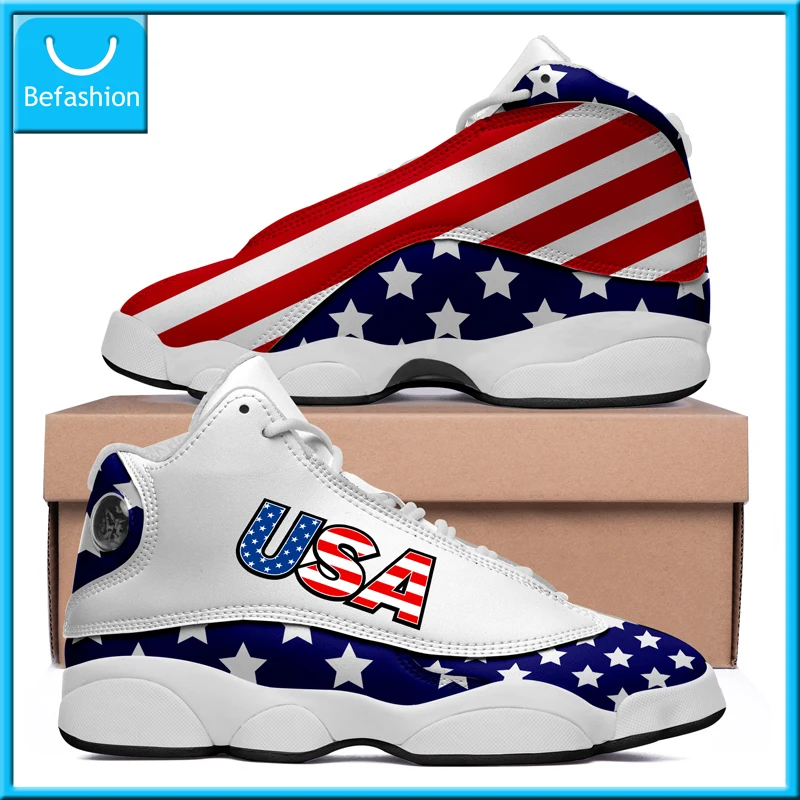 Top Trends: Dropshipping Print On Demand Custom Basketball Sneaker USA United States Flag Custom Print POD Shoes FedEX Shoppable Styles - Image 3