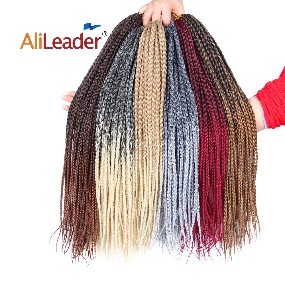 Top Trends: AliLeader Synthetic 12 16 20 24 30 Inch 22strands / pack Crochet Braids Ombre Braiding Hair Crochet Box Braids Hair Hair Extension Shoppable Styles