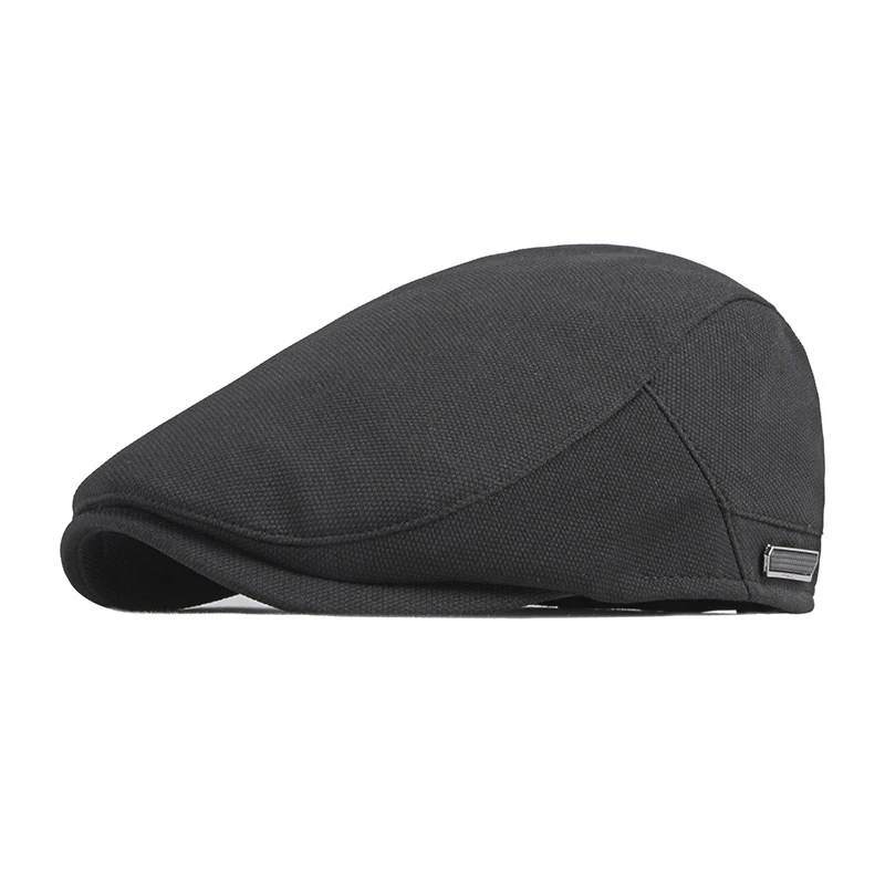 Top Trends: Spring Summer Beret Hat Men Flat Peaked Herringbone Berets Casual Forward Cap For Women Solid Color Newsboy Painter Hat Gorras Shoppable Styles