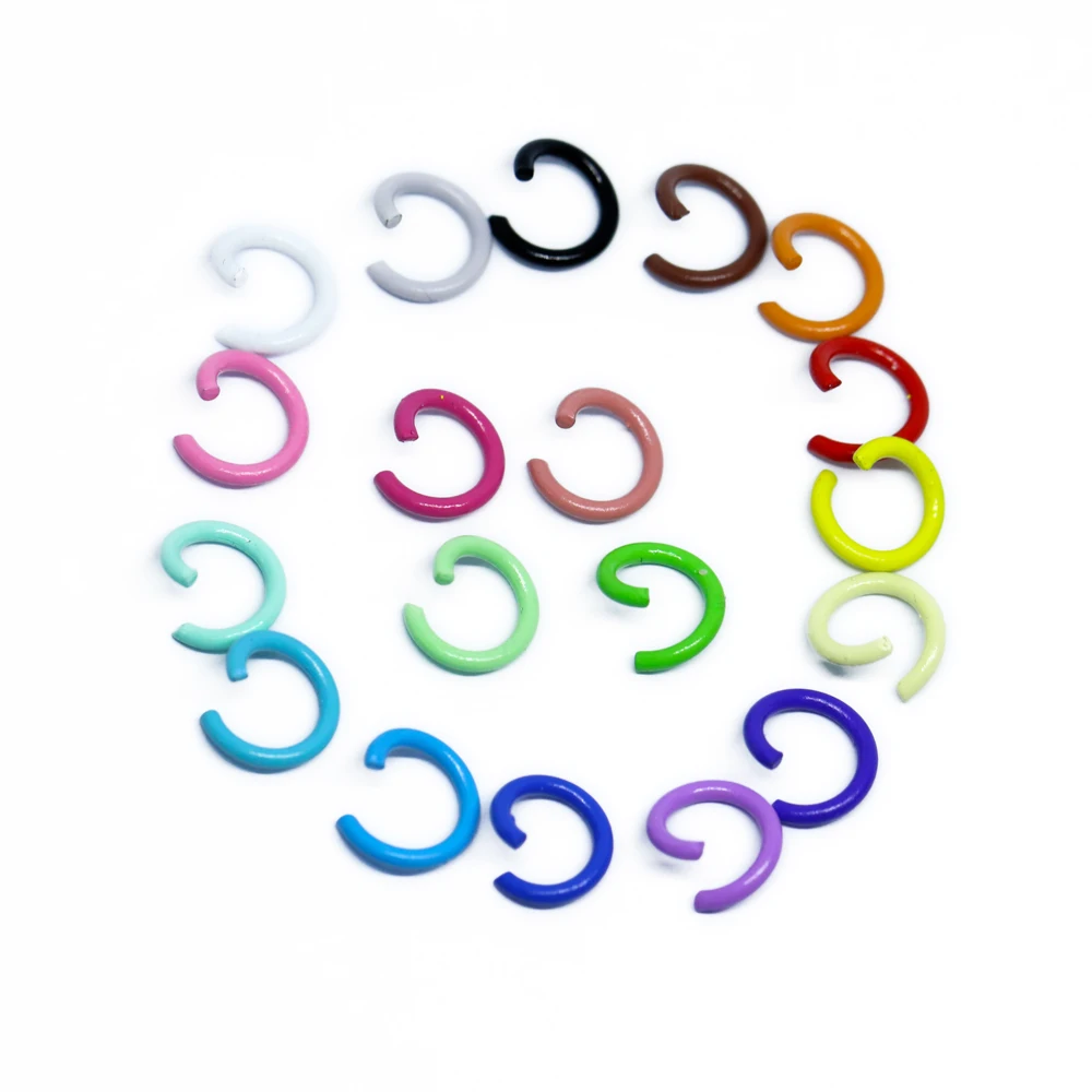 Top Trends: 1.2x8mm 100pcs / lot 19 Colors Jump Rings Split Rings Connectors For Diy Jewelry Finding Making Accessories Wholesale Supplies Shoppable Styles