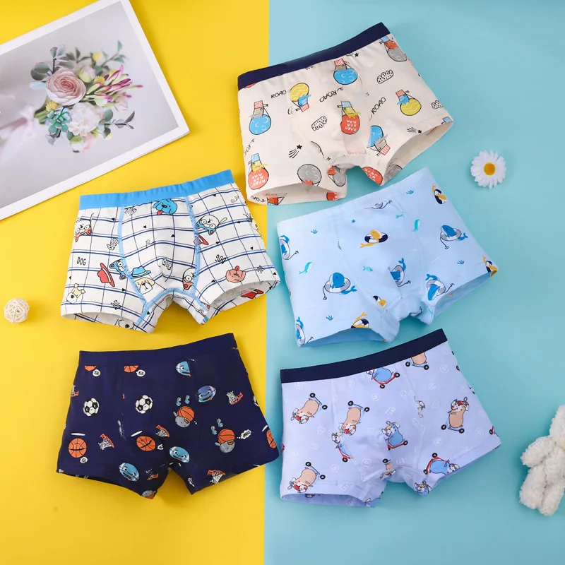 Top Trends: Cotton Kid Boy Underwear Soft Toddler Cartoon Shorts Panties Toddler Briefs For Infant Children Girl Teen Underpant 2 -15 Years Shoppable Styles