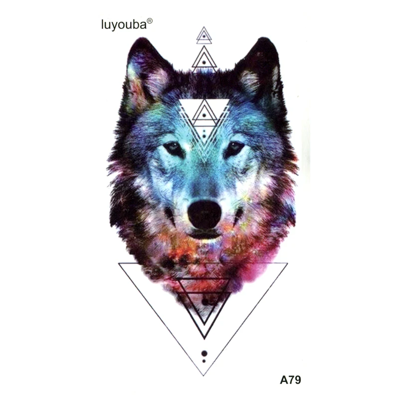 Top Trends: Wolf Temporary Tattoo Sticker Fake Tattoo Body Art Henna Tatoo Stickers Tattoo Waterproof Tattoo Men Shoppable Styles