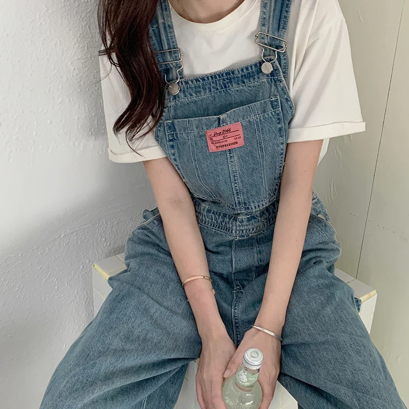 Top Trends: Casual Denim Jumpsuits For Women, Loose Jean Overalls, Baggy Wide Leg Rompers, Korean Style, New Shoppable Styles