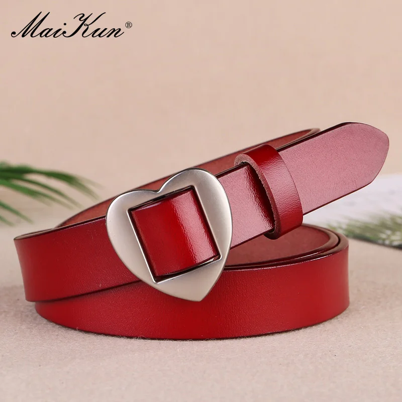 Top Trends: Maikun Fashion Genuine Leather Ladies Belt Cute Girl Simple All-Match Cowhide Nonporous Waistband Shoppable Styles