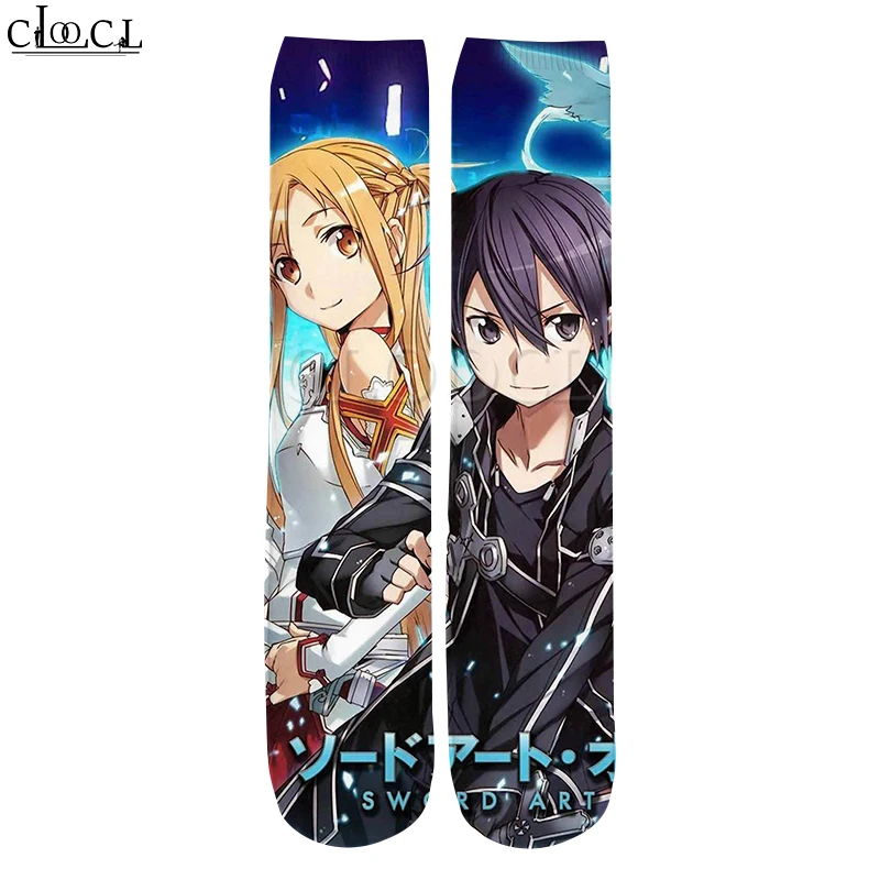 Top Trends: CLOOCL 2021 New Anime Sword Art Online 3D Print Fashion Men Women Unisex Hot Selling Harajuku Korean Straight Socks Shoppable Styles