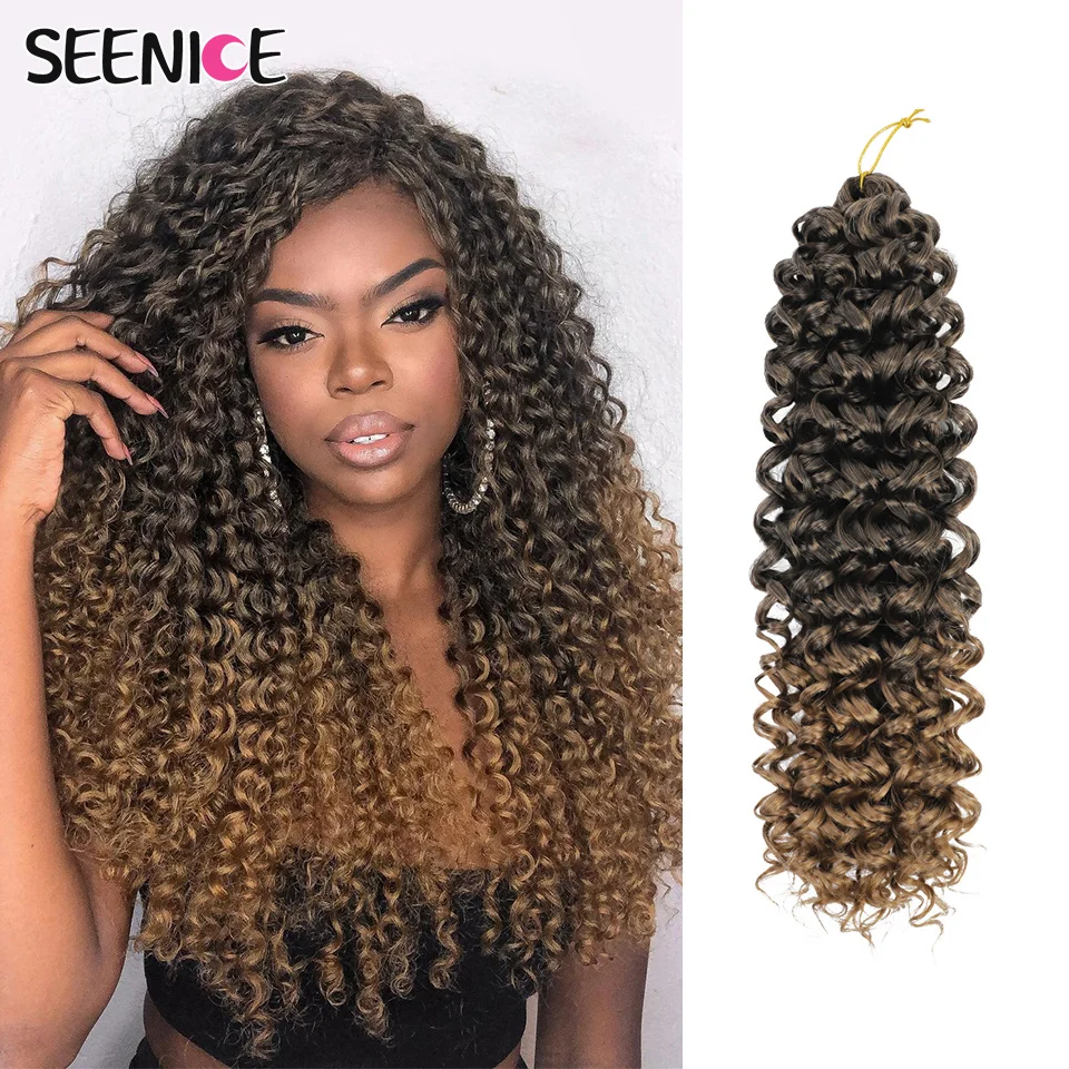 Top Trends: Ocean Wave Braiding Hair Extensions Crochet Braids Synthetic Hair MAZO Afro Curl Ombre Curly Blonde Water Wave Braid For Women Shoppable Styles