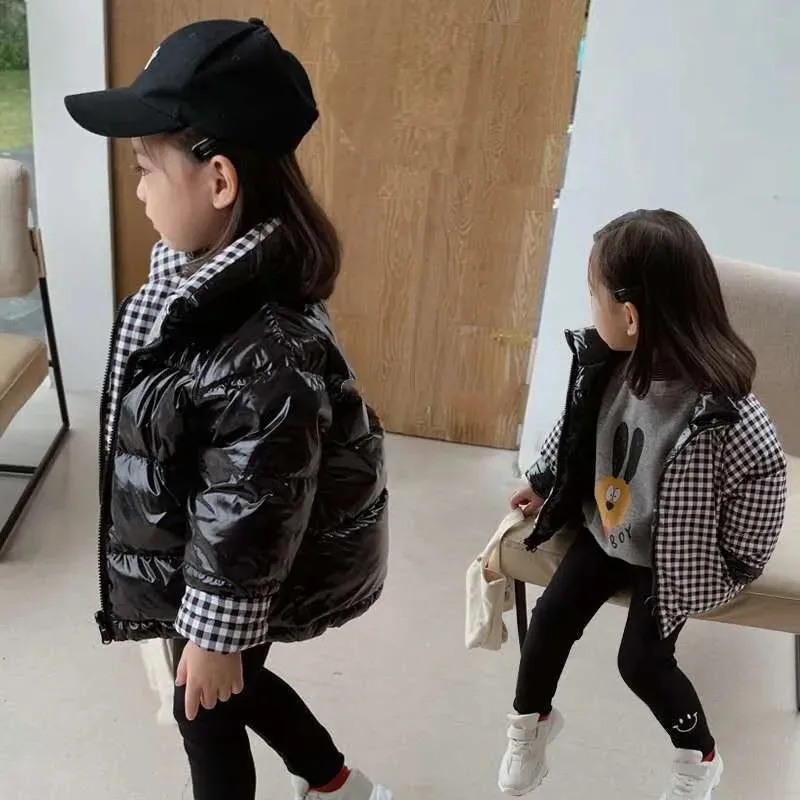 Top Trends: Girls Cotton-padded Jacket Winter Coat New Thick Children&#039;s Clothing Kids Baby Down Jacket Double-sided Wear Jacket Shoppable Styles