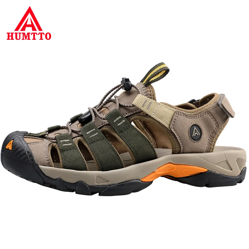 Top Trends: HUMTTO Summer Men Sandals 2021 Breathable Beach Sandals For Men’s Outdoor Water Mens Hiking Camping Fishing Climbing Aqua Shoes Shoppable Styles