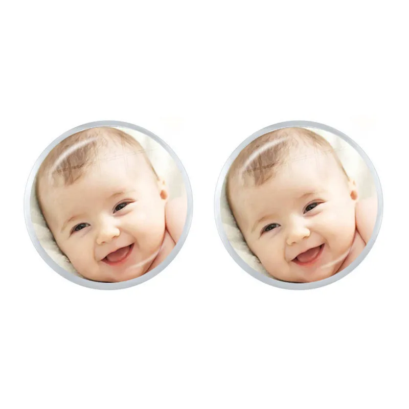 Top Trends: Personalized Custom Earrings Photo Mum Dad Baby Children Grandpa Parents Custom LOGO Designed Photo Ear Studs For Anniversary Shoppable Styles