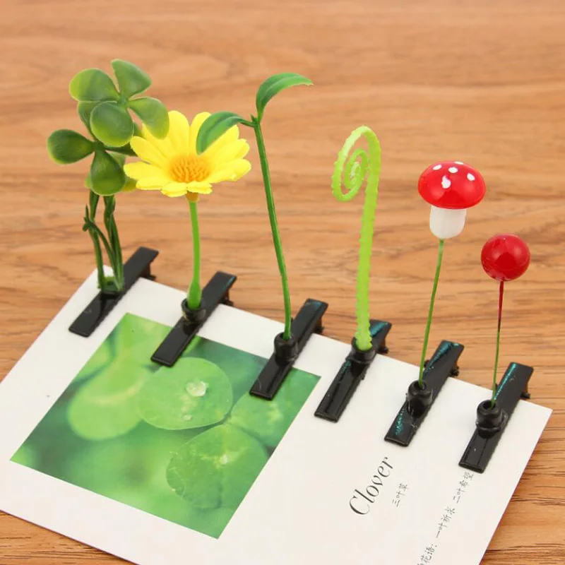 Top Trends: 1PC Funny Show Bean Sprout Bobby Hairpin Flower Plant Hair Clips For Kids Girls Women Hair Styling Tool Shoppable Styles