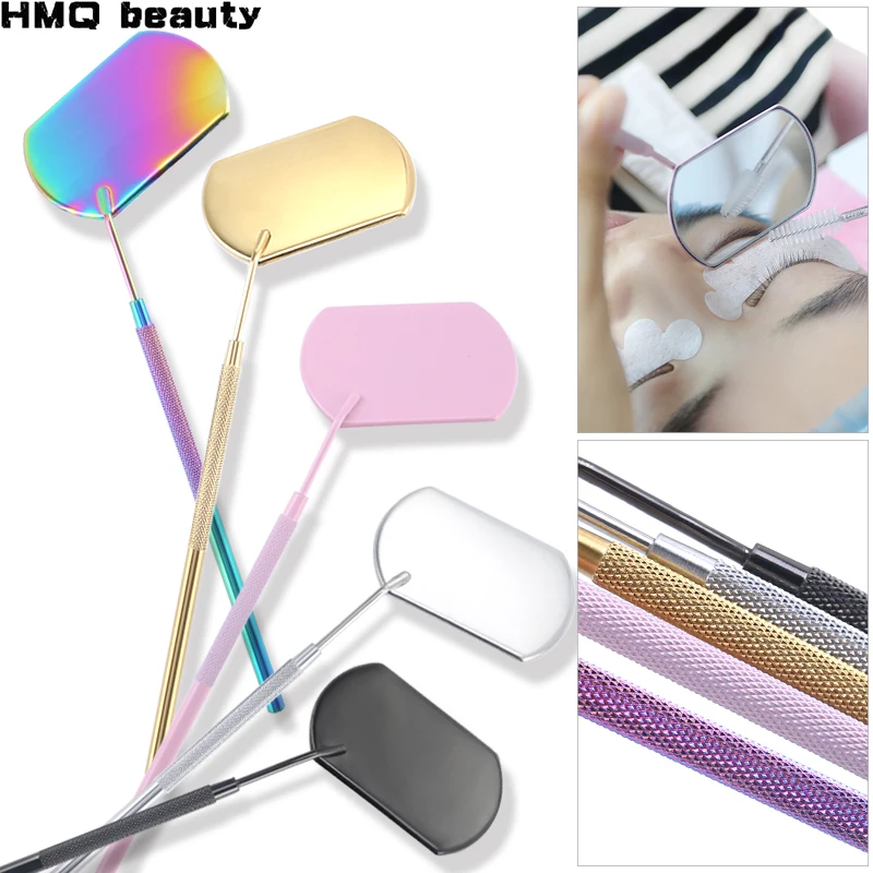 Top Trends: Multifunction Eyelash Mirror Stainless Steel Beauty Makeup Long Handle Mirror For Checking False Eyelash Extension Grafting Tool Shoppable Styles