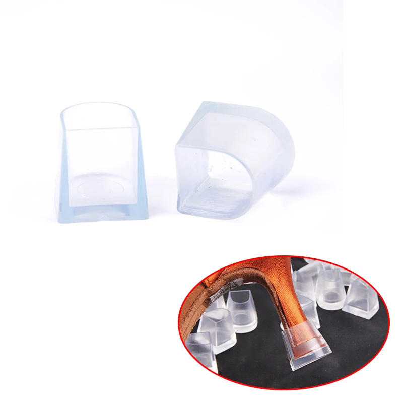 Top Trends: 2pcs High Heel Covers Antislip Latin Stiletto Dancing Covers Shoe Care Kit Cap High Heel Silicone Protectores Stoppers Shoppable Styles