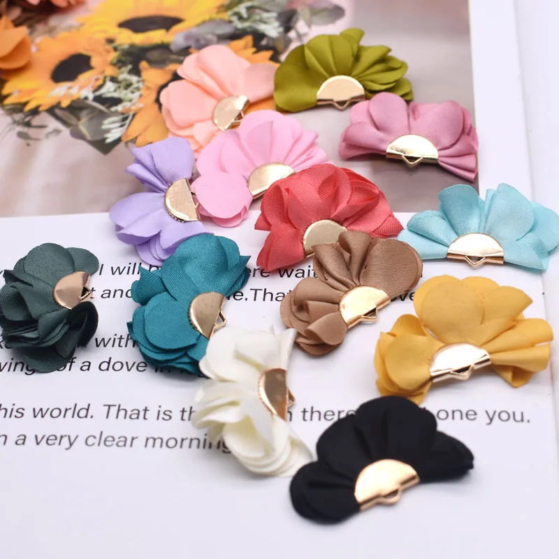 Top Trends: 20*35mm Fabric Flower Tassel Pendants For Jewelry Making DIY Bracelet Earring Charms Accessories Flower Jewelry Decoration Shoppable Styles