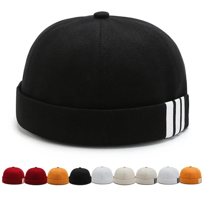 Top Trends: Women Men Summer Cotton Hip Hop Brimless Skullies Cap Vintage Urban Unique Street Portable Docker Hats Multipurpose Beanie Hat Shoppable Styles