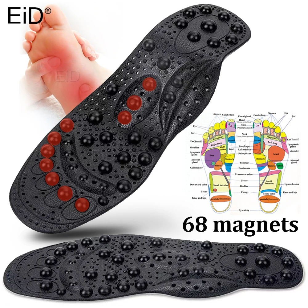 Top Trends: EiD High Quality 68 Therapy Magnetic Massage Insoles Foot Acupuncture Point Therapy Insole Cushion Slimming Magnetic Pads Unisex Shoppable Styles