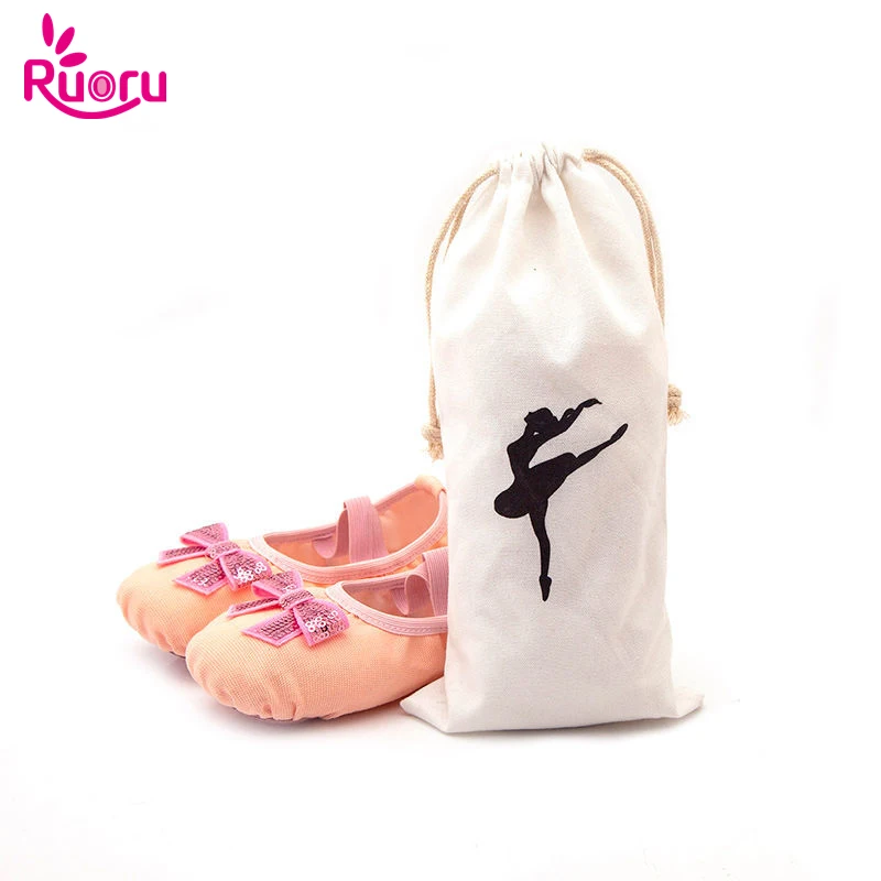 Top Trends: Ruoru Drawstring Ballet Dance Bag White Color Ballet Bag For Girls Ballerina Pointe Shoes Bags Ballet Dance Accessories Shoppable Styles