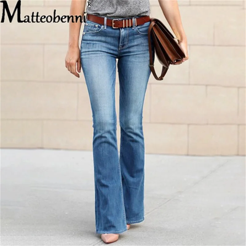 Top Trends: 2024 Flare Jeans Pants Women Vintage Denim Jeans Ladies Sexy High Waist Fashion Stretch Pocket Trousers Wide Leg Jeans Shoppable Styles