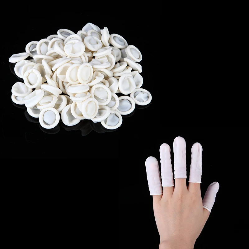 Top Trends: 100pc White Disposable Anti Static Rubber Latex Finger Cots DIY Silicone UV Resin Glue Molds Epoxy Makeing Tool Accessories Shoppable Styles