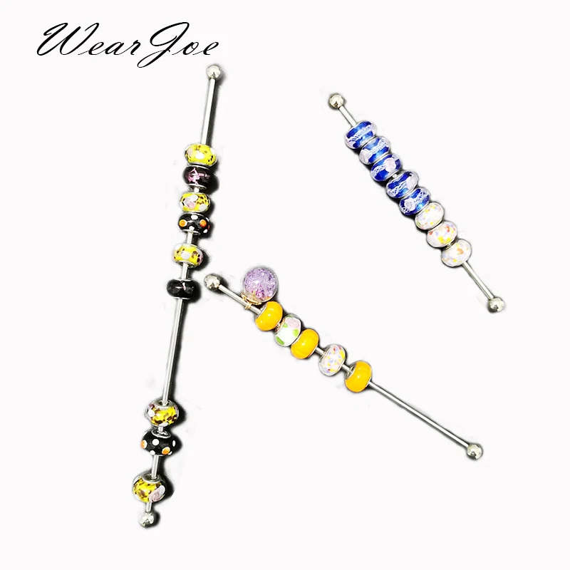 Top Trends: Wholesale Jewelry Charm Beads Display Metal Rod 2mm 3mm Hole Pandora Bracelet Beads Holder Organizer Trollbeads Storage Showcase Shoppable Styles