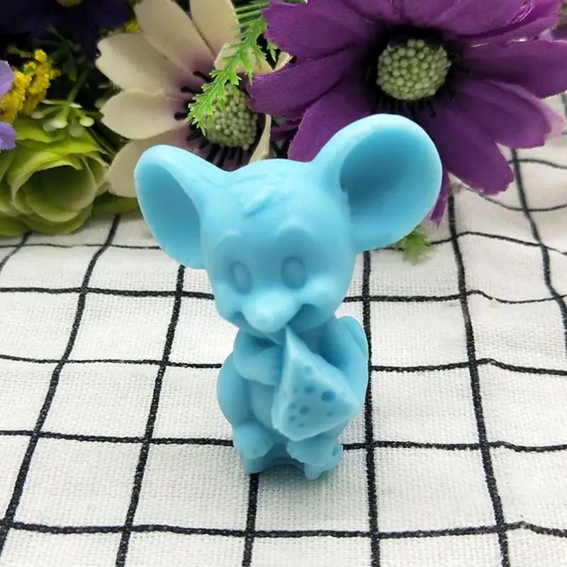 Top Trends: 3D Small Mouse Silicone Mold DIY Mousse Cake Decoration Candle Aroma Plaster Molds Shoppable Styles - Image 6