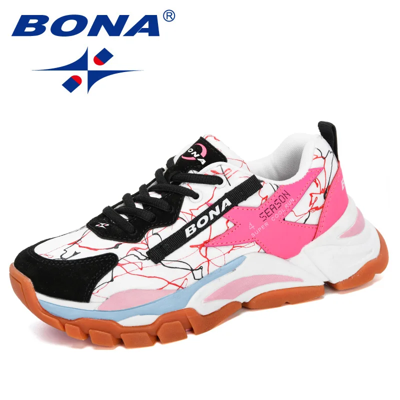 Top Trends: BONA New Designers Mesh Breathable Running Shoes Women Outdoor Walking Shoes Woman Fashion Sneakers Ladies Jogging Footwear Shoppable Styles