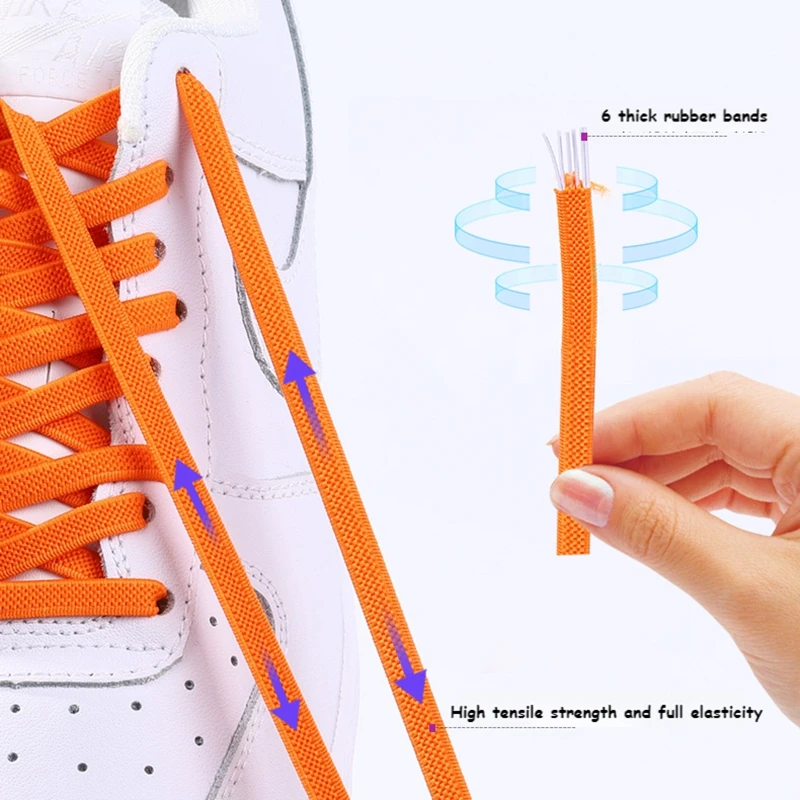 Top Trends: 1Pair No Tie Shoe Laces Magnetic Lock Shoelaces Without Ties Elastic Laces Sneakers Kids Adult Flat Quick Shoelace On Magnets Shoppable Styles - Image 4