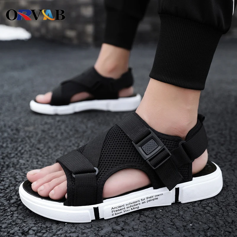 Top Trends: Men Sandals Soft Comfortable Non-Slip Men Shoes High Quality Woven Beach Sandals Mens Gladiator Sandals Summer Casual Flat Shoes Shoppable Styles