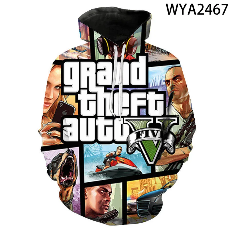 Top Trends: 2020 New 3D Print Grand Theft Auto Game Gta 4 / 5 Printed Hoodies Men Women Children Cool Hooded Sweatshirt Boy Girl Kids Pullover Shoppable Styles