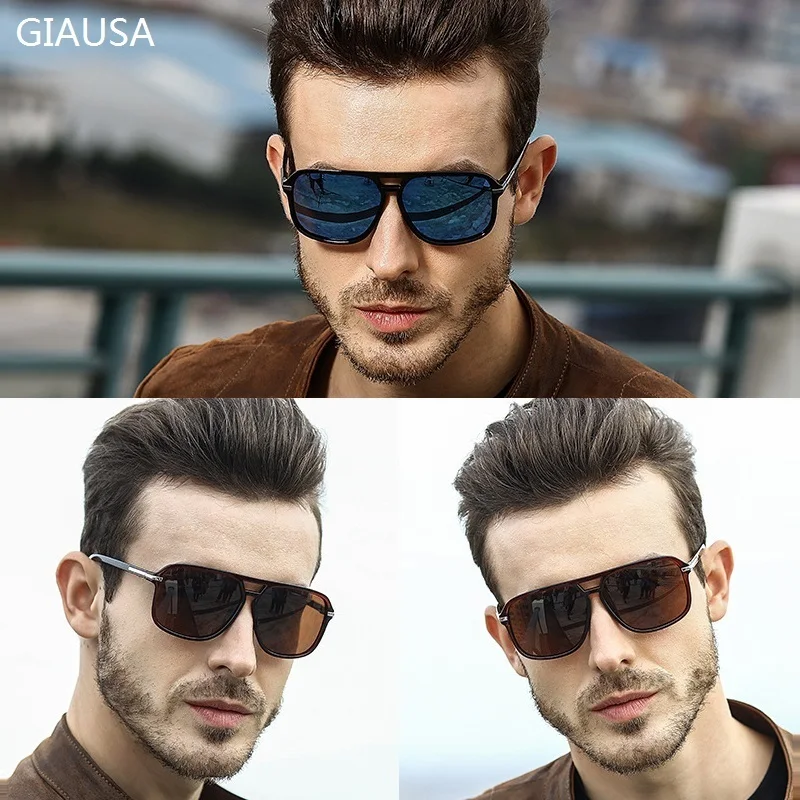 Top Trends: Classic Square Sunglasses Men Polarized Sun Glasses Vintage Brand Designer Glasses Male Women Driving Shades For Man Anti-glare Shoppable Styles - Image 2