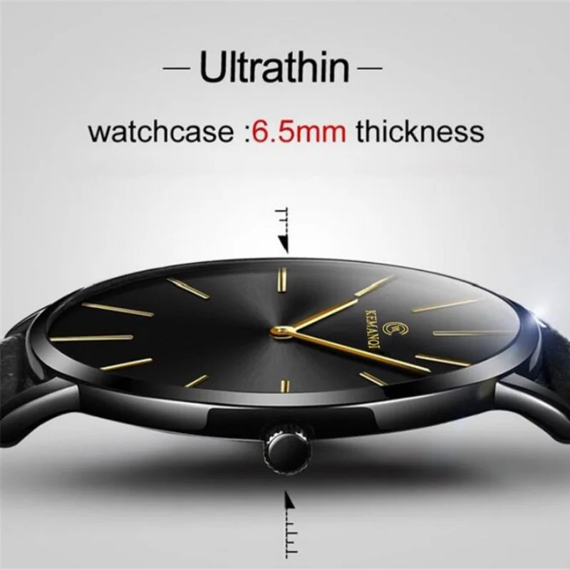 Top Trends: 2022 Luxury Business Men Watches Men Gold Watch Ultra Thin Mens Watches Leather Quartz Watch Man Wristwatch Horloge Mannen Shoppable Styles